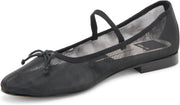 Dolce Vita Cadel Onyx Mesh Pointed Toe Slip On Bow Detailed Fashion Ballet Flats