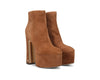 Sam Edelman Eli  Toasted Coconut Closed toe Suede Platform Ankle Dress Boots