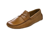Men's The Royal Box Leather Cognac Formal Moccasins