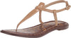 Sam Edelman Gigi Almond Patent Embossed Open Toe Ankle Strap Wide Flats Sandals