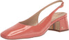 Sam Edelman Terra Terracotta Pink Slingback Strap Squared Toe Block Heel Pumps