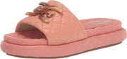 Sam Edelman Karinda Canyon Clay Rounded Open Toe Slip On Cushioned Slide Sandals