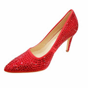 Lauren Lorraine Dazzle Rhinestone Embellished Pointed Toe Prom Wedding Pumps