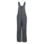 SkiGear Kids Insulated Snow Bib Overalls Charcoal