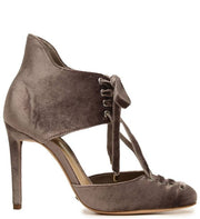 Schutz Melissia Capuccino Brown Velvet Pump Unique Ankle Bootie