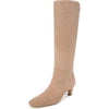 Sam Edelman Molly Light Golden Caramel Pointed Toe Kitten Heel Knee High Boots