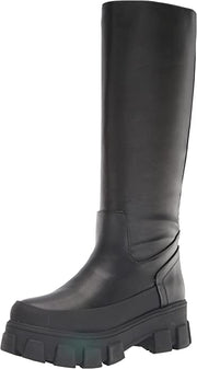 Circus by Sam Edelman Dollie Black Rounded Toe Pull On Knee High Fashion Boots