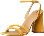 Sam Edelman Kia Saffron Squared Open Toe Ankle Strap Block Heeled Sandals
