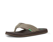 Sanuk Beer Cozy 2 Brindle Slip On Rounded Open Toe Flip-Flop Summer Sandal