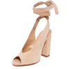 Schutz Archie Neutral Nude Amber Light Ankle Boots Wrap Fashion Pumps Sandals
