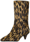 Vince Camuto  Rastel Leopard Print Kitten Heel Fashion Pointed Toe Boot