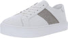 Steve Madden Swept White Lace Up Rounded Toe Low Top Leather Fashion Sneakers