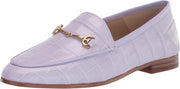 Sam Edelman Loraine Misty Lilac Almond Toe Slip On Stacked Heel Fashion Loafers