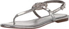Circus by Sam Edelman Celia Silver Metallic Adjustable Ankle Strap Thong Sandal