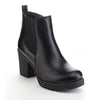 Refresh Club-01 Women's Elastic Panel Slip On Chunky Heel Ankle Booties,Black (8)