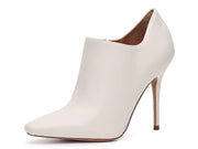 Jessica Simpson Pumps Womens Carolie White Square Toe Stiletto High Heel Booties