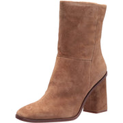 Vince Camuto Dantania Tan Suede Fashion Mid Calf Square Toe Block Heel Boots