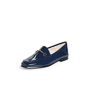 Sam Edelman Lior Navy Patent Leather Bit Loafer Slip On Classic Flat Shoes