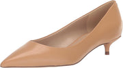 Sam Edelman Franci Luxe Tan Pointed Toe Slip On Kitten Heeled Classic Pumps