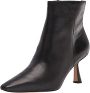 Sam Edelman Samantha Black Pointed Toe Sleek Style French Heel Side Zipper Boots