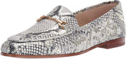 Sam Edelman Loraine Classic Bit Loafer Black White Multi Snake Print (BLACK WHITE, 11.5)