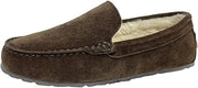 Clarks Mens Suede Moccasin Slippers Warm Cozy Indoor Outdoor Plush Faux Fur Lined Slipper For Men