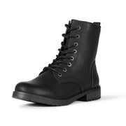 Amazon Essentials Collins Black Fashion Zipper Lace-Up Combat Ankle Boots 8