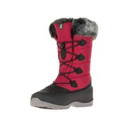 Kamik Women's Momentum2 Snow Boot Red Fur Lined Waterproof Boots (6)