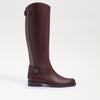 Sam Edelman Mikala Terazzo Brown Leather Block Heel Riding Knee High Boots