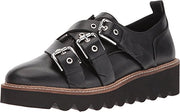 Shellys London Imogen Black Leather Buckled straps Creeper Platform