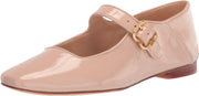 Sam Edelman Michaela Mary Jane Chai Latte Pull On Buckle Ankle Strap Flats Shoes