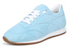 Sam Edelman Trace Sea Blue Lace Up Rounded Toe Athletic Low Top Sneakers