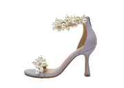 Lauren Lorraine Fiesta Pearl Open Toe Formal Dress Prom Pump Heeled Sandals