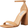 Steve Madden Tiaa Camel Nubuck Fashion Two Piece Open Toe Ankle Strap Sandals