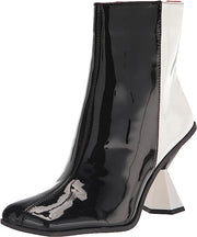 Circus By Sam Edelman Rosalie Black/Bright White Architectural Heel Ankle Boots