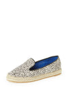 Jeffrey Campbell Abides F White Black Jaguar Genuine Calf Hair Espadrille Flat
