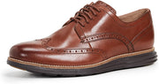 Cole Haan Grand Tour Wing Oxford Woodbury/Java Leather Lace Up Cutout Sneakers Wide