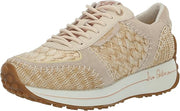 Sam Edelman Jianna Warm Sand/Dark Natural Lace Up Rounded Toe Low Top Sneakers