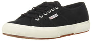 Superga Women's 2750 Cotu Classic Sneaker Black / White Lace Up Shoes (Women's 6.5, Black White)