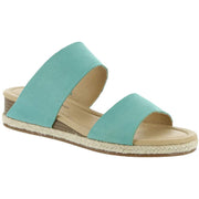 Lucky Brand Wyntor Espadrille Flat Wedge Sandal Mule Slide BRISTOL BLUE