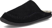 Clarks Stylish Baseball Stiching Black Plush Sherpa Lined Round Toe Suede Clogs