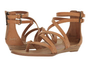 Blowfish Malibu Bungalow-k Desert Sand Dyecut Pu Crisscrossed Strap Sandals