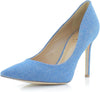 Sam Edelman Hazel Indigo Stiletto Heeled Slip On Pointed Toe Dress Pumps