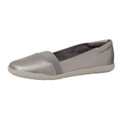 Easy Spirit Bounce Round Pewter Toe Slip On Ultra Light Cushioned Ballet Flats