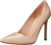 Schutz Farrah Nude Patent Wrapped Stiletto Heeled Single Sole Dress Pumps