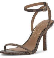 Jessica Simpson Baharia Sandals Women Ankle Strap Stiletto Heel Two Piece Pumps