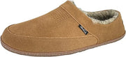 Clarks Mens Slipper Perforated Suede Leather Upper JMS0721 - Warm Plush Sherpa Lining - Indoor Outdoor House Slippers For Men