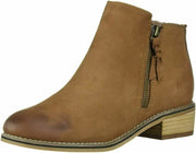 Blondo LIAM Cognac Nubuck Rounded Toe Waterproof Fashion Snow Ankle Boots