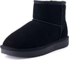 CUSHIONAIRE Hipster Black Suede Memory Foam Fashion Pull On Ankle Boots 6.5 Wide