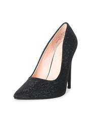 Lauren Lorraine Dori Rhinestone Pointed Toe High Heel Stiletto Formal Prom Pumps